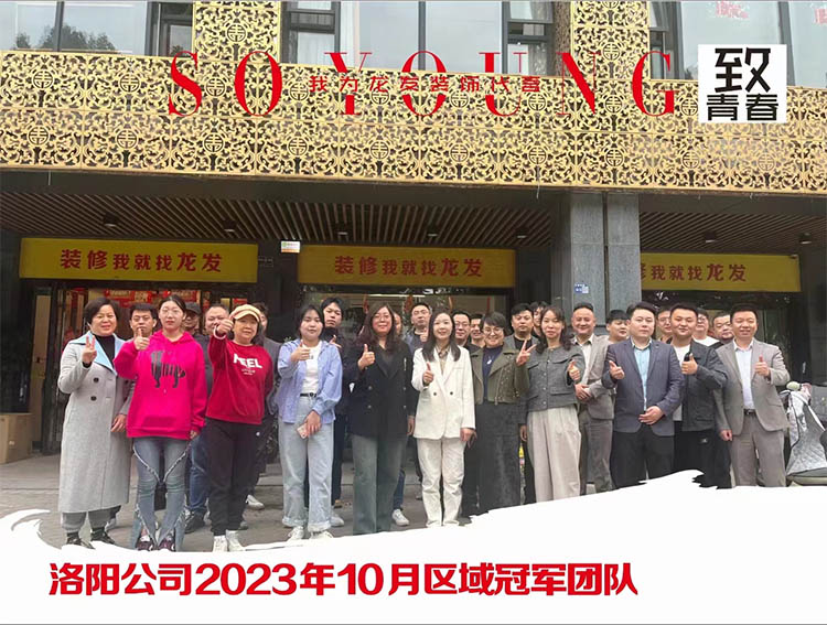 洛阳龙发装饰危文杰团队-2023年10月份区域冠军团队